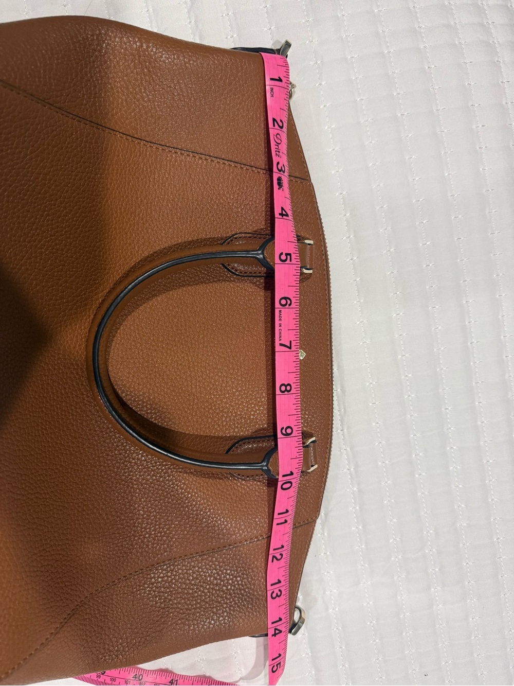 kate spade Brown Pebble Leather Tote - Picture 9 of 10